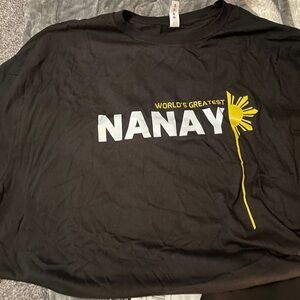 World's Greatest Nanay Black T-Shirt